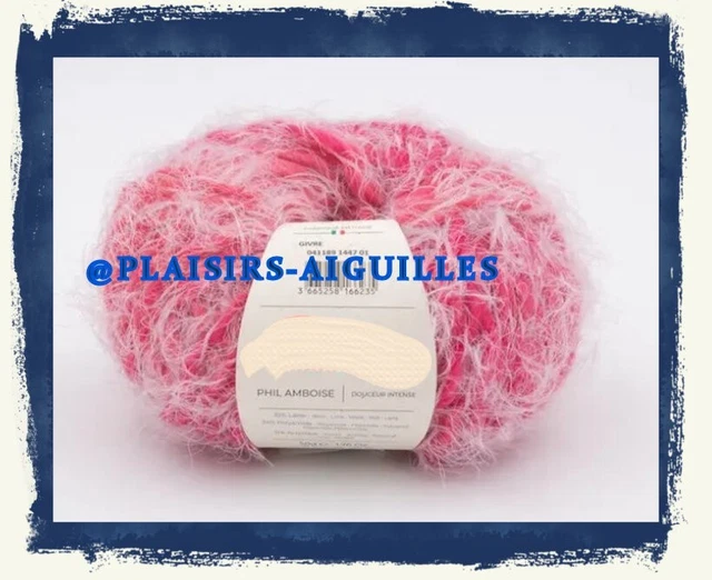 Lot De 10 Pelotes De Laine Phil Cage Flanelle Phildar - Fil Viscose/polyamide Gris, Aiguille 6, Neuf, Fabrication France