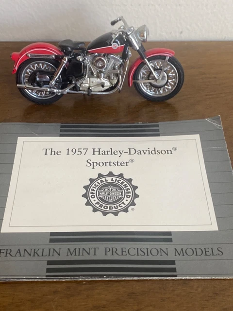 FRANKLIN MINT 1957 HARLEY DAVIDSON Sportster B11WC25  DIECAST 1:24 SCALE