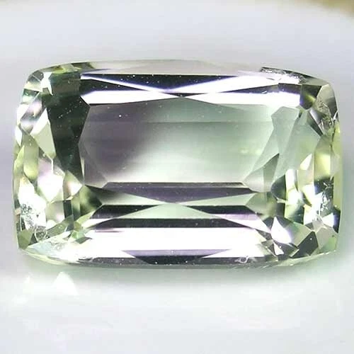 Stupefying 7.3Ct Afghanistan Bright Lemon Yellow Color Kunzite Gem - Cushion Cut