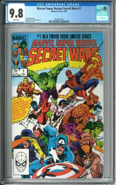 Marvel Super Heroes Secret Wars #1 CGC 9.8 NM/MT WP 1984 Marvel Comics MCU