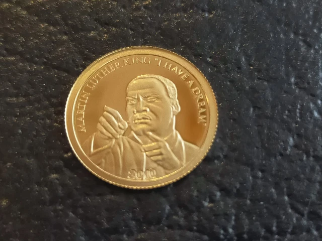 Ile Cook monnaie 10 dollars 2010 or Martin Luther King