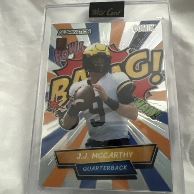 JJ MCCARTHY 2023 Wild Card Rookie 10/25 Alumination Comix BANG ! EUR 22