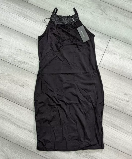 PHASE EIGHT ALANNAH Embroidered Mesh Dress Black Gunmetal Size UK14 RRP135 33.75 PicClick UK