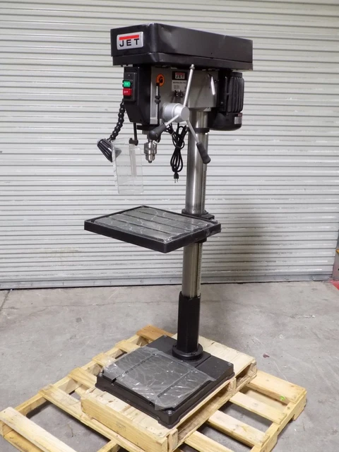 Jet 22" Industrial Floor Drill Press 12 Speed 1.5 HP 115/230v IDP-22 Damaged Jet 22" Industrial Floor Drill Press 12 Speed 1.5 HP 115/230v IDP-22 Damaged