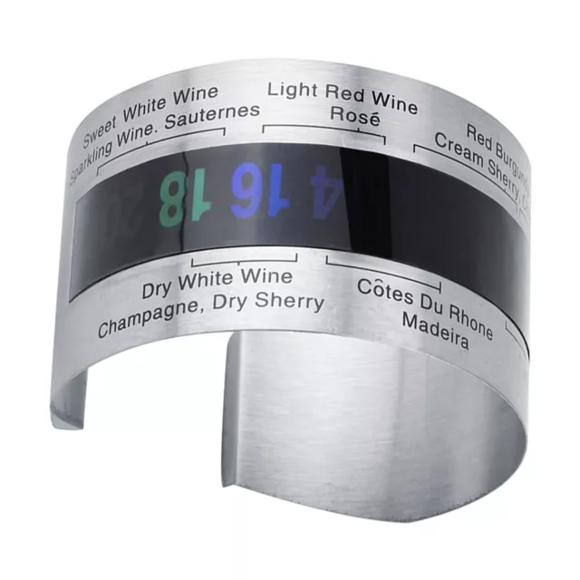 Wine LCD Thermometer Bottle Beer Red Wines Bracelet Temperature Sensor