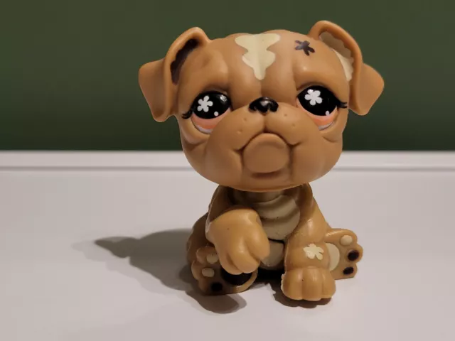 Lps #607 719 Littlest Petshop Original Authentique Chien Dog Bouldogue Bulldog