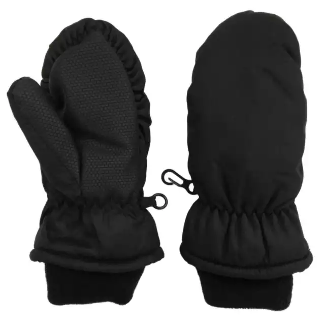 Toddler Girls & Boys Black Thinsulate Snow & Ski Mittens