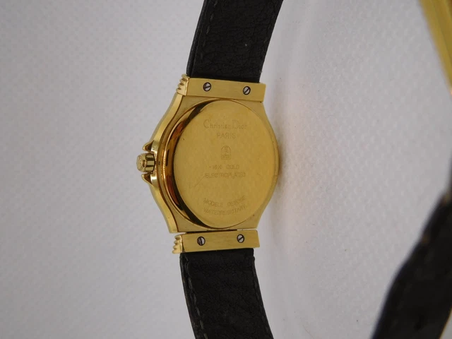 Christian Dior quartz womens watch 18K electroplated(70412-21995) 10
