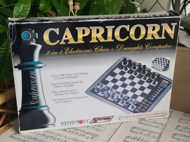 Vintage Systema Capricorn 2 In 1 Electronic Chess & Draughts Computer Game 926