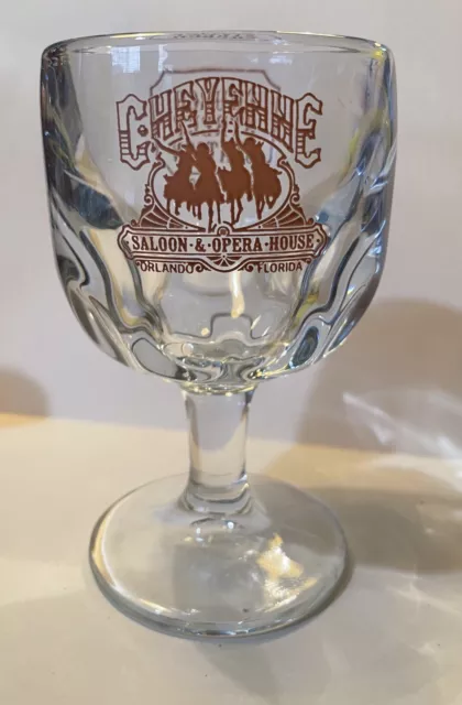 Church Street Station Orlando Florida Cheyenne Saloon Opera House Glass Goblet