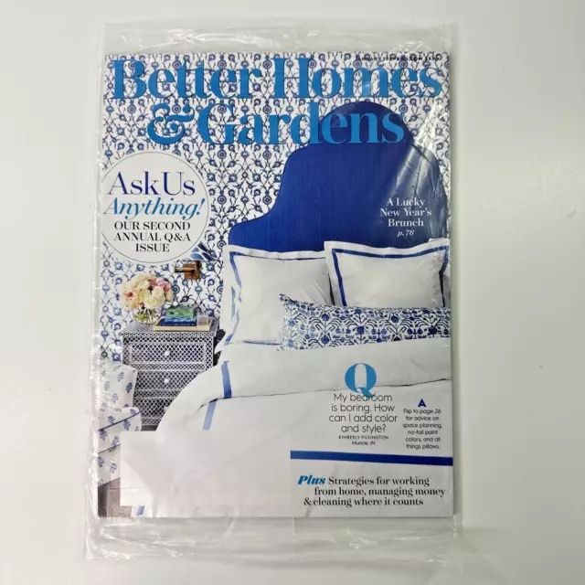 BETTER HOMES & Gardens Magazine January 2021 Ask Anything Issue Food
