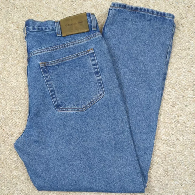 Vintage Calvin Klein Jeans Mens 36x32 Blue Easy Fit Double Stonewash Denim 90s