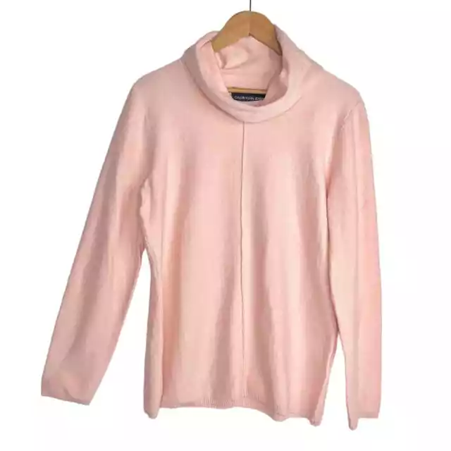 NWT Calvin Klein Jeans Pink Turtleneck Sweater