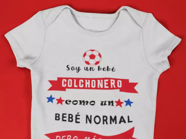 Atlético de Madrid - Body colchonero - Bebé colchonera - Para Niño o Niña 3