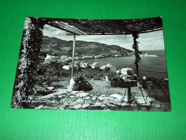 Cartolina Marciana Marina - Panorama da Villa Mamma Li Turchi 1950 ca