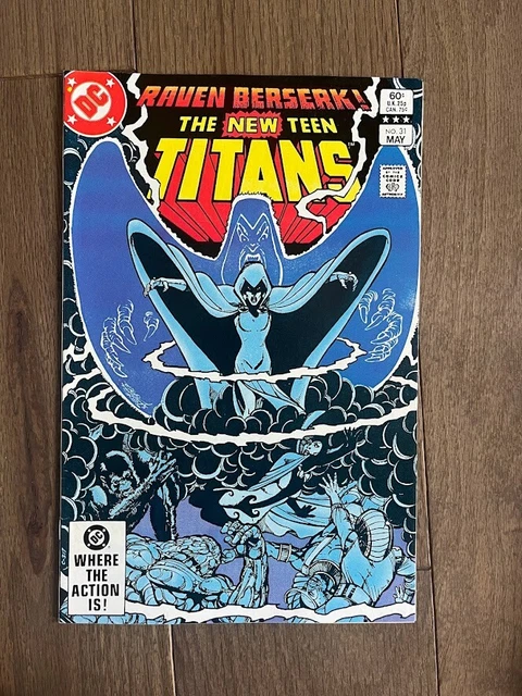 New Teen Titans # 31 Fine+ Dc Comics 1983 George Perez Raven