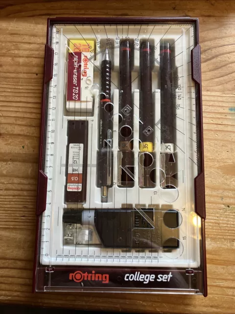 Rotring Isograph College Set Drawing / Writing Set, Near Mint Condition
