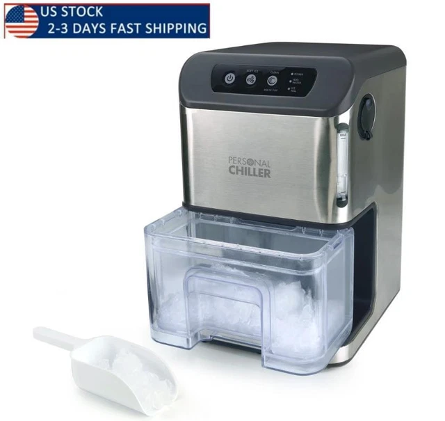 Portable Countertop Ice Maker for Soft Nugget Ice at Home