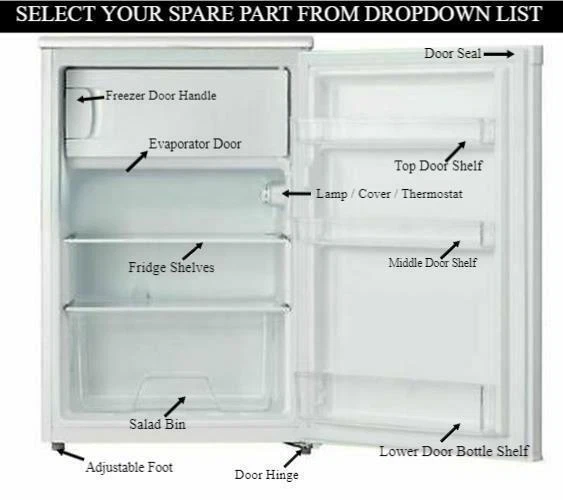 BUSH M5085UCF UNDERCOUNTER Fridge and Freezer Spare Parts and
