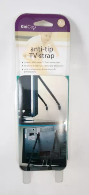 Kidco Anti Tip TV Strap 2 Count Baby Kid Proofing