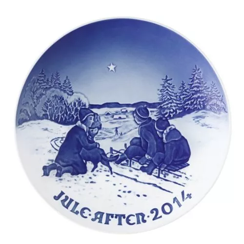 Bing & Grondahl 2014 Annual Christmas Plate – Sledge Ride in the Snow