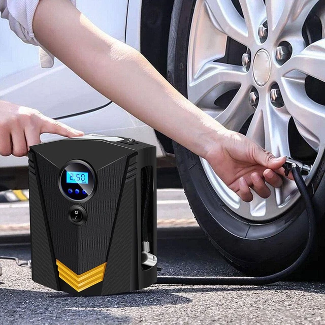 Digital Corded Car Tyre Inflator Pump Portable 150PSI LigD7 LED Air B0D0