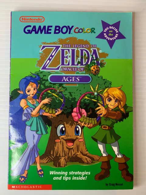 Nintendo Game Boy Color The Legend Of Zelda Oracle of Ages Strategy Guide Vintag