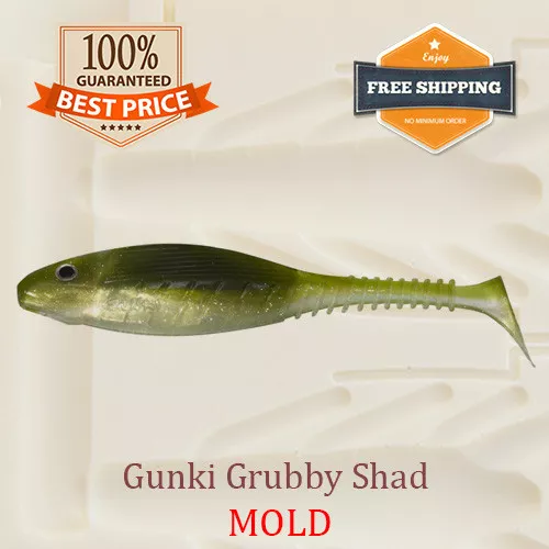GUNKI GRUBBY SHAD Fishing Mold Lure Bait Soft Plastic 61-107 mm £21.77 -  PicClick UK