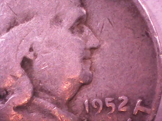 1952 D 50C Franklin Half Dollar DDO/DDR