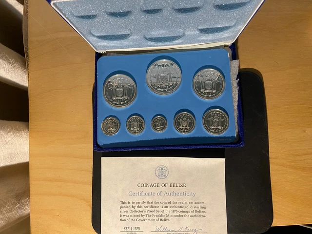 1975 COINAGE OF Belize Sterling Silver Proof Coin Set $103.63 - PicClick CA
