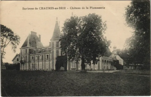 CPA Env. de CHAUMES-en-BRIE - Chateau de la Plumasserie (120086)