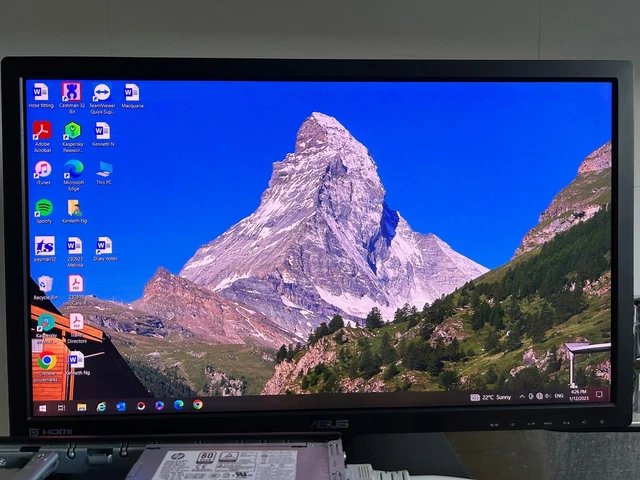 ASUS 28 inch HDMI monitor height adjustable, preowned, good condition.