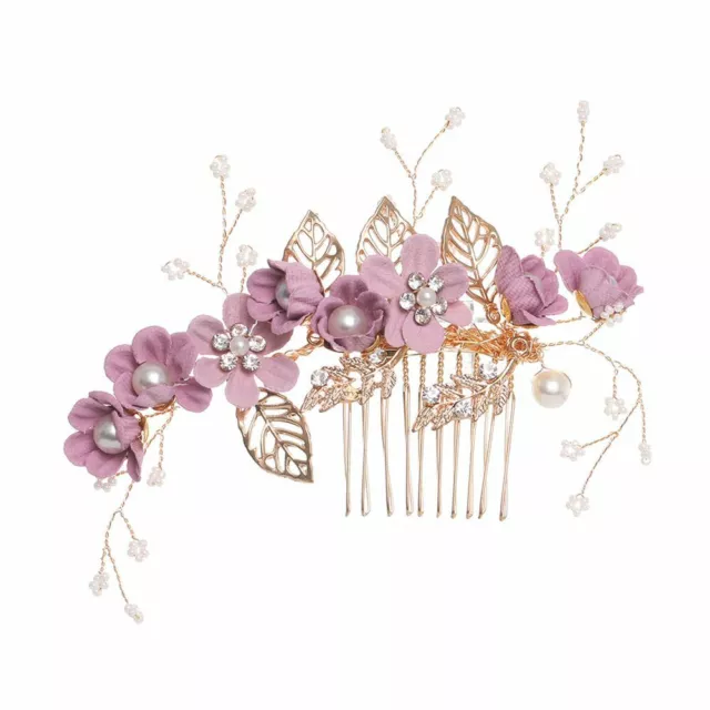 Bridesmaid Hair Jewelry Bridal Clips Leaves Tiara Flower Hair Pin Hair Combs