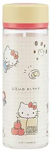 Hello Kitty Botella de Agua 400ml Sanrio Patinador Botella de Plástico a Cuadros de Japón Nueva