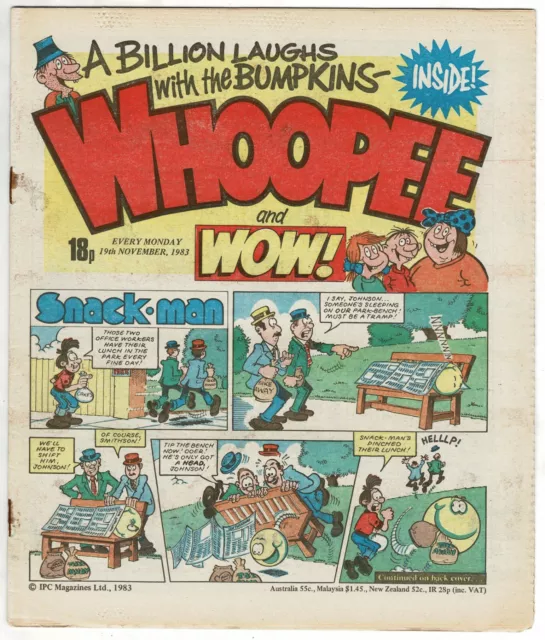 Whoopee! & Wow comic 19th November 1983 (Lolly Pop Bumpkins) - combined P&P