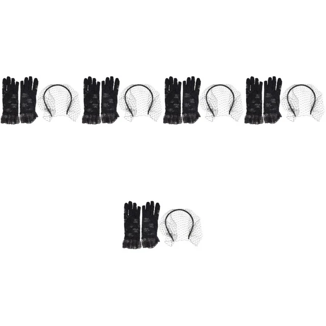5 set velo capelli cerchio sposa velo matrimonio affascinante rete fasce in pizzo