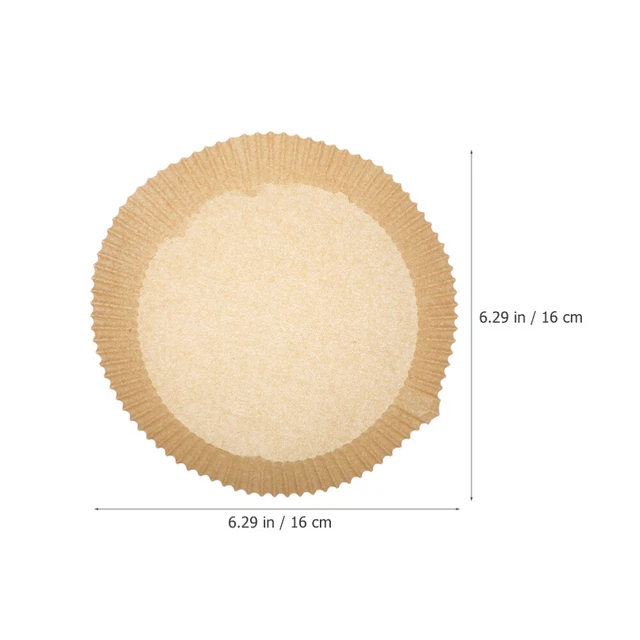 300 Stück Luftfritteusen-Papiereinlage, Luftfritteusen-Einlage, Backeinlage, 2