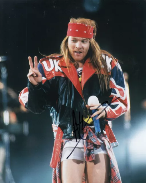 Axl Rose 20 x 25 cm - signed photo - Autogramm/Autograph