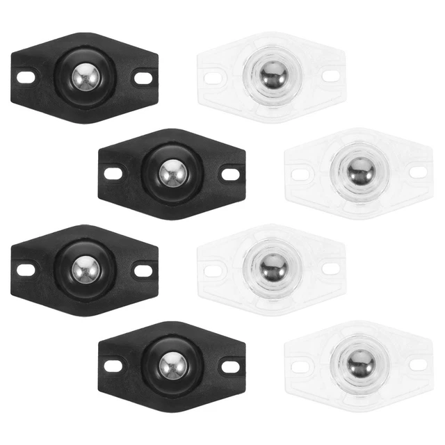 Lot De 8 Mini Roulettes Pour Meubles - Roues Pivotantes 360°, Adhésif Inclus, Capacité 4.5kg Par Roue
