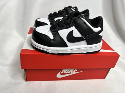 NIKE DUNK LOW Retro Black White Panda TD Toddler Sneaker Size 3 C NEW!! $83.33 - PicClick