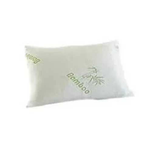 luxurious memory foam pillow standard + hypoallergenic bamboo jacquard protector