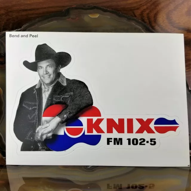 KNIX FM 102.5 Phoenix, AZ Garth Brooks VINTAGE Bumper Sticker