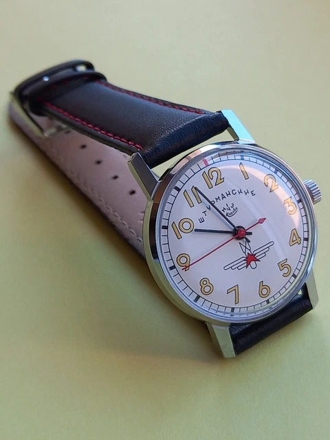 Soviet Vintage WristWatch Pobeda Sturmanskie Yuri Gagarin - Foto 8