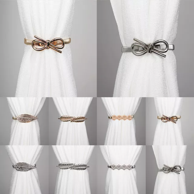 Strong Magnetic Curtain Tie Backs Buckle Clips Holdbacks Rope Tiebacks Home