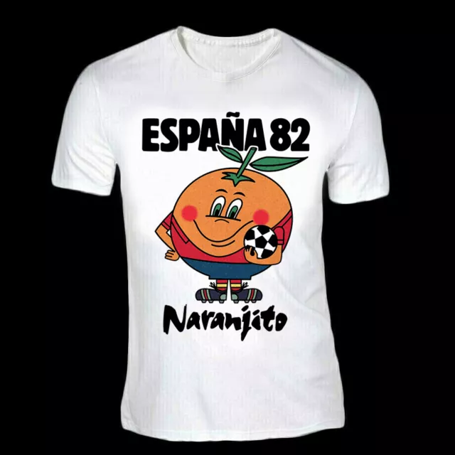 Rebajas Del 10%!!! Camiseta Naranjito Mundial De Futbol España 82 Logo Retro Dtg