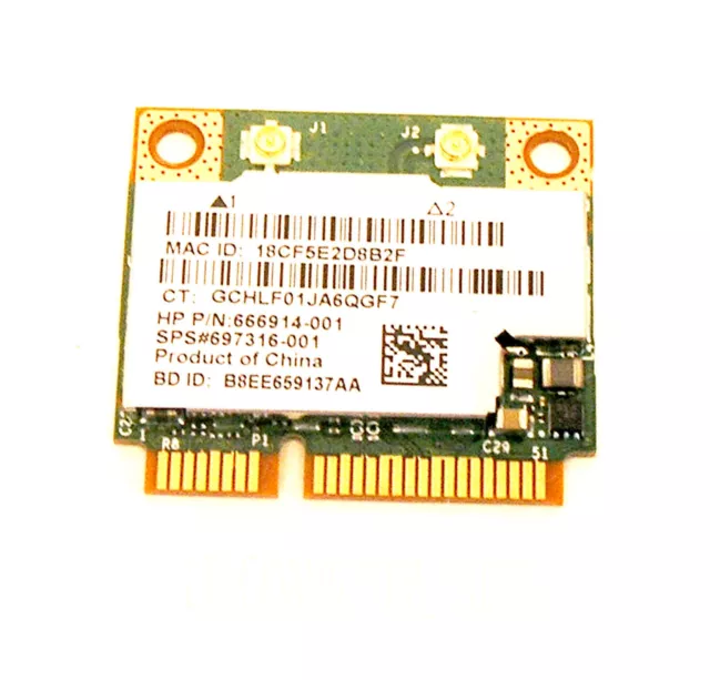 Genuine HP 666914-001 697316-001 BCM943228HMB Laptop Wireless Wifi Card Tested