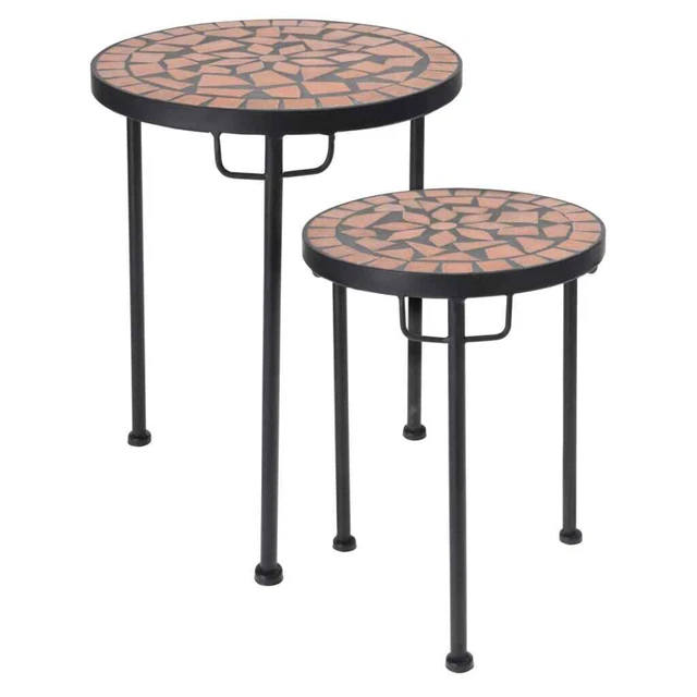 Set tavolino 2 pezzi ProGarden con piano mosaico ProGarden