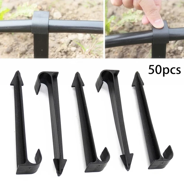80 Piquets De Fixation Pour Tuyau D’irrigation Goutte à Goutte - Ancrage Sol, Jardin, Serre