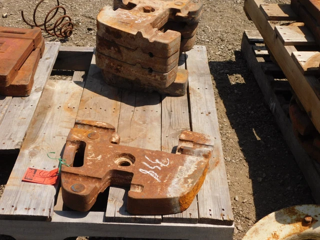 New Holland Tractor, Front Suitcase Weights x 5, Tag #358