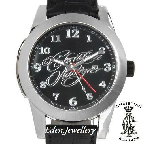 RARE Collectible CHRISTIAN AUDIGIER Date Watch Model ETE-125 BLACK MAGIC Last 1